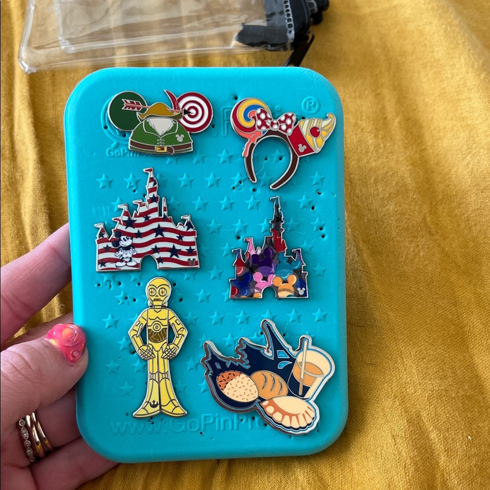 Disney pin board and traders